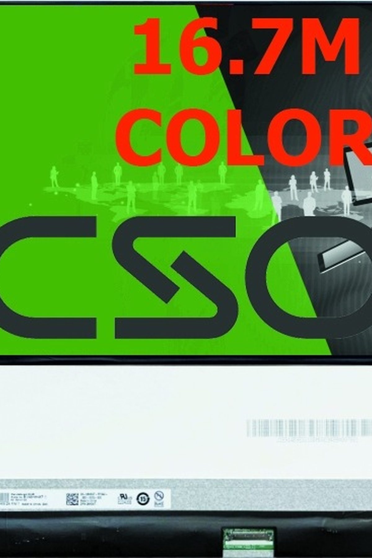 Matryca LCD IPS 14 cali do laptopa HP, z wzorem testowym producenta CSOT